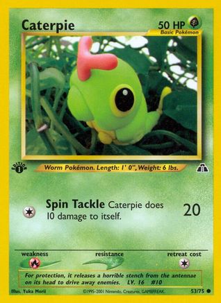 Caterpie (53)/75 Common 1st Edition