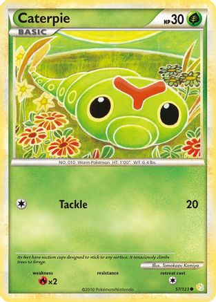 Caterpie (57)/123 Common Reverse Holofoil