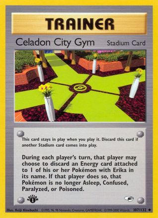Celadon City Gym (107)/132 Uncommon 1st Edition