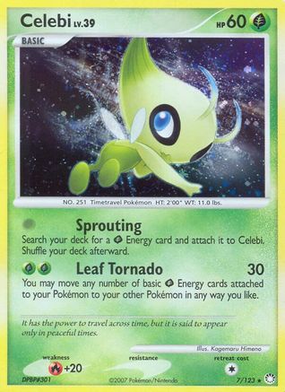 Celebi (7)/123 Holo Rare Reverse Holofoil