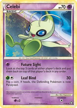 Celebi (3)/102 Holo Rare Reverse Holofoil