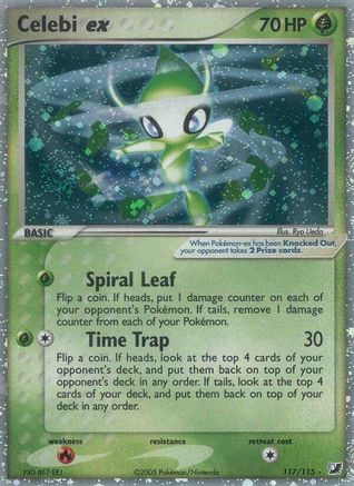 Celebi ex (117)/115 Secret Rare Holofoil