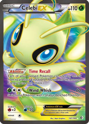 Celebi EX (141 Full Art) (141)/149 Ultra Rare Holofoil