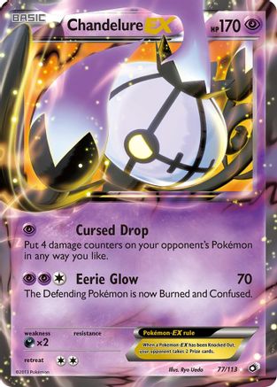 Chandelure EX (77)/113 Ultra Rare Holofoil