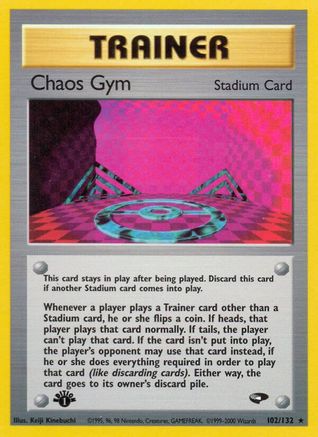 Chaos Gym (102)/132 Rare 1st Edition