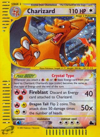 Charizard (146)/144 Secret Rare Holofoil