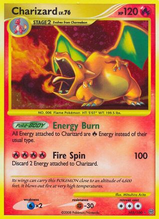 Charizard (103)/100 Secret Rare Holofoil
