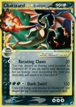 Charizard Star (Delta Species) (100)/101 Ultra Rare Holofoil