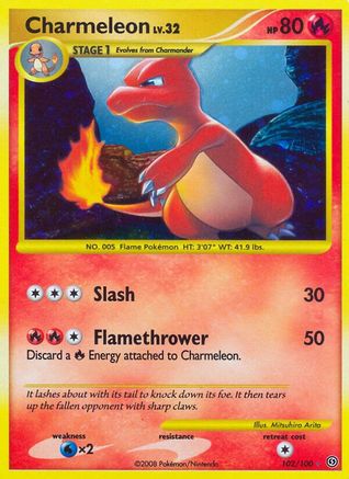 Charmeleon (102)/100 Secret Rare Holofoil