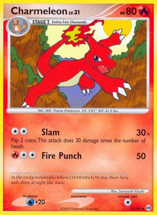 Charmeleon (35)/99 Uncommon Reverse Holofoil