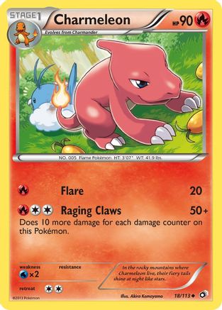 Charmeleon (18)/113 Uncommon Reverse Holofoil