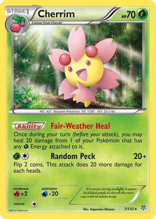 Cherrim (7)/135 Rare Reverse Holofoil