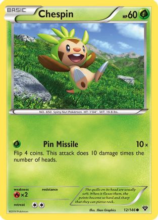 Chespin (12)/146 Common Reverse Holofoil