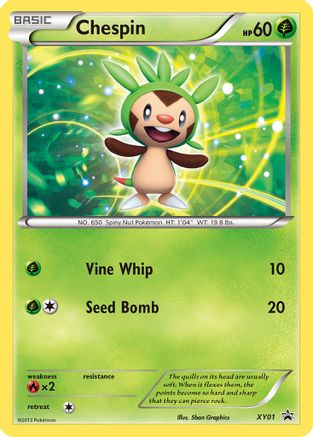 Chespin - XY01 (XY01)/211 Promo Holofoil