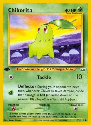 Chikorita (53) (53)/111 Common 1st Edition