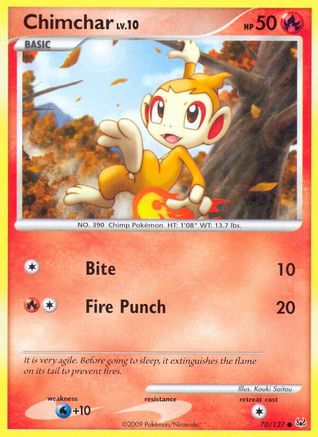 Chimchar (70)/127 Common Reverse Holofoil