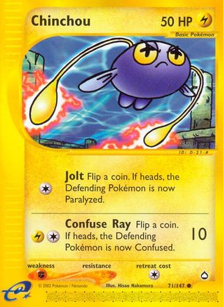 Chinchou (71) (71)/147 Common Reverse Holofoil