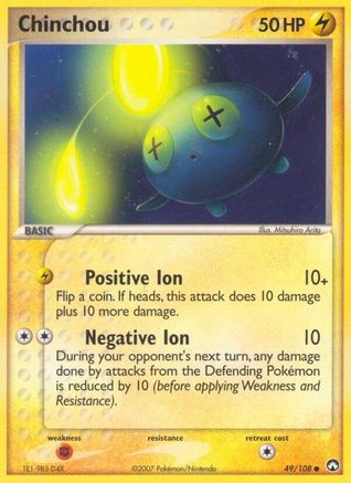 Chinchou (49)/108 Common Reverse Holofoil
