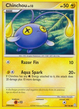 Chinchou (88) (88)/146 Common Reverse Holofoil