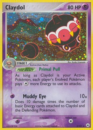 Claydol - 2/101 (2)/101 Holo Rare Reverse Holofoil