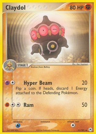 Claydol - 31/101 (31)/101 Uncommon Reverse Holofoil