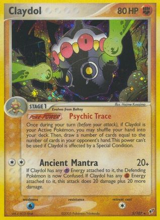 Claydol (5)/107 Holo Rare Holofoil