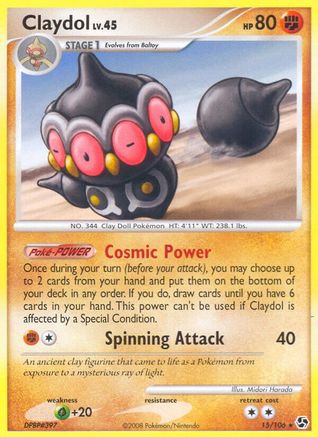Claydol (15)/106 Rare Reverse Holofoil