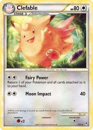 Clefable (1)/95 Holo Rare Reverse Holofoil