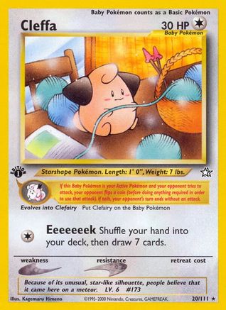 Cleffa (20)/111 Rare 1st Edition