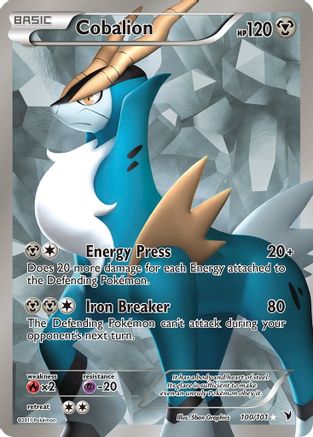 Cobalion (100 Full Art) (100)/101 Ultra Rare Holofoil