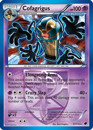Cofagrigus (Team Plasma) (57) (57)/116 Rare