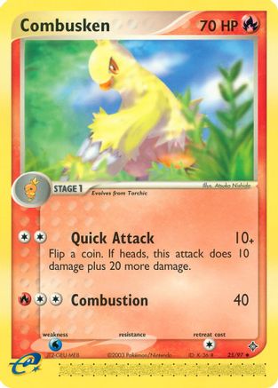 Combusken (25)/97 Uncommon Reverse Holofoil