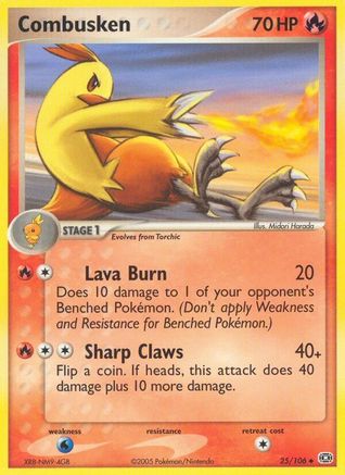 Combusken (25)/106 Uncommon Reverse Holofoil