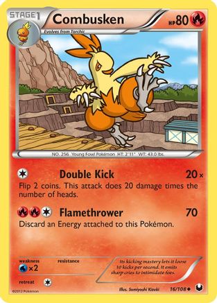 Combusken (16)/108 Uncommon Reverse Holofoil