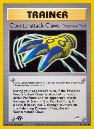 Counterattack Claws (97)/105 Uncommon 1st Edition