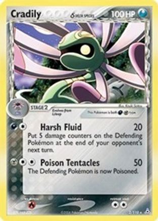 Cradily (Delta Species) (2)/110 Holo Rare Reverse Holofoil