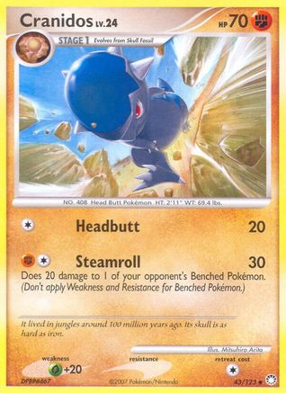 Cranidos (43)/123 Uncommon Reverse Holofoil