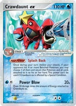 Crawdaunt ex (99)/110 Ultra Rare Holofoil