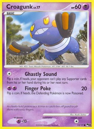 Croagunk (13)/17 Common Holofoil