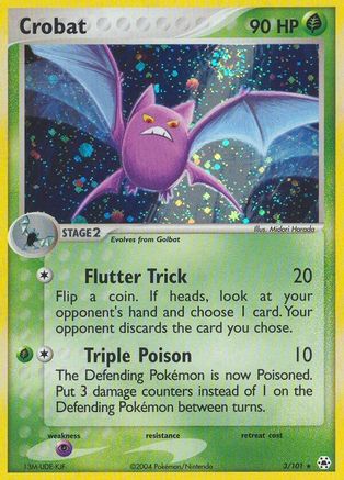Crobat (3)/101 Holo Rare Holofoil