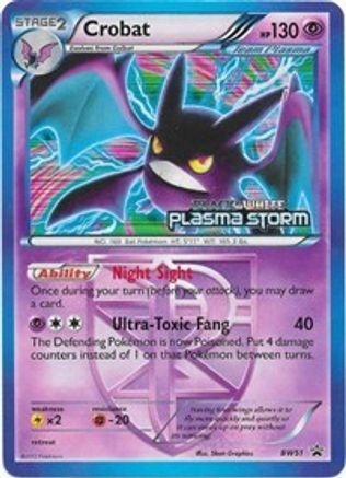 Crobat - BW51 (Team Plasma) (Prerelease) (BW51)/101 Promo Holofoil