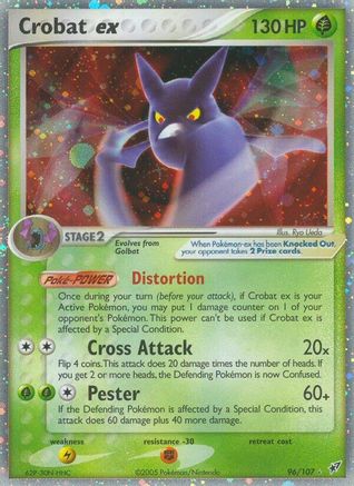 Crobat ex (96)/107 Ultra Rare Holofoil