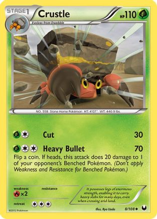 Crustle (8)/108 Uncommon Reverse Holofoil