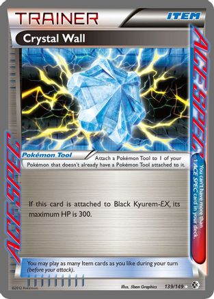 Crystal Wall (139)/149 Rare Ace Holofoil