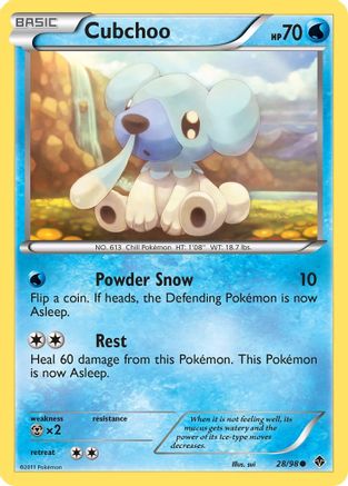 Cubchoo (28) (28)/98 Common