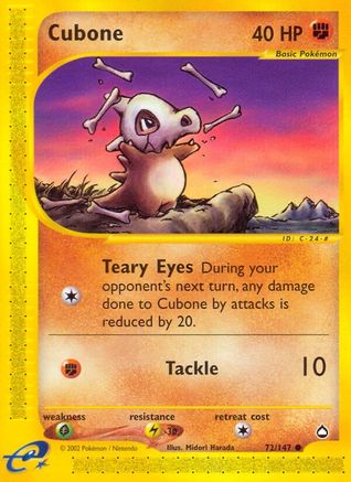 Cubone (72)/147 Common Reverse Holofoil