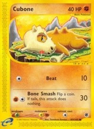 Cubone (103)/165 Common Reverse Holofoil