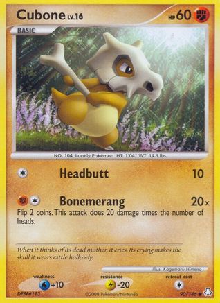 Cubone (90)/146 Common Reverse Holofoil