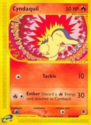 Cyndaquil (105) (105)/165 Common Reverse Holofoil