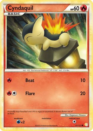 Cyndaquil (61)/123 Common Reverse Holofoil